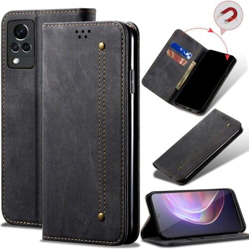 Ultra Thin Suede Leather Wallet Case for For Vivo V21 V21E V20 Pro V20SE Card Slot Stand Magnetic Phone Cover Bag for Vivo S9 S7