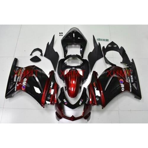 For Ninja 250R 2008 - 2014 Abs Fairing Ninja 250R 13 14 Bodywork EX250 2008 Red Black Bodywork