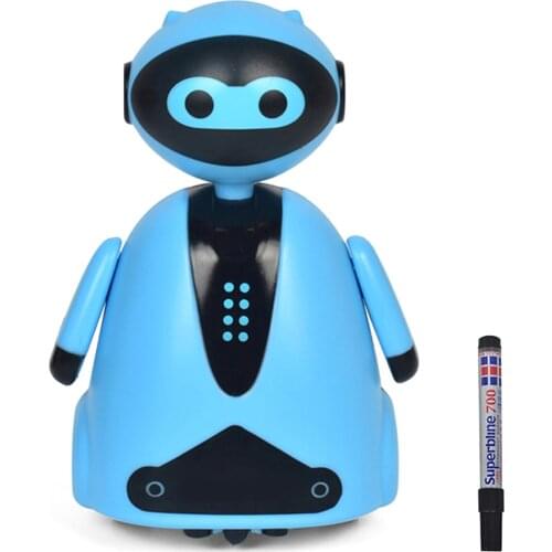 Montessori Electric Inductive Robot Toy Follow the Drawn Line Mini Magic Toys for Children Adults Christmas Birthday Gift
