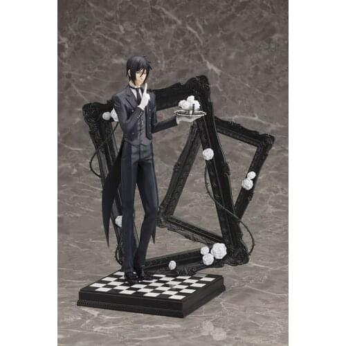 Black Butler Book of Circus Black Butler Sebastian Michaelis Figures PVC Anime Action Figure Collectible Model Toy 22cm