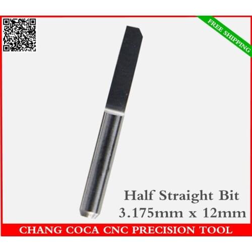 3.175mm*12mm,Freeshipping CNC computer engraving machine solid carbide End Mill,woodworking router bit,half straight bit,MDF,PVC
