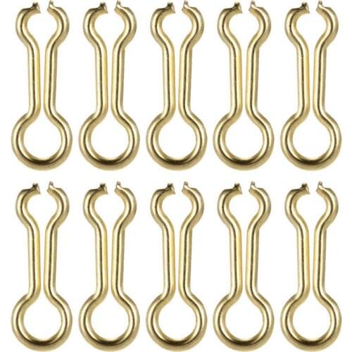 100Pcs/Set Sinker Wire Eyes Simple Corrosion Resistant Golden Steel Alloy Fishing Weights Fishing Tools Fishing Accessory