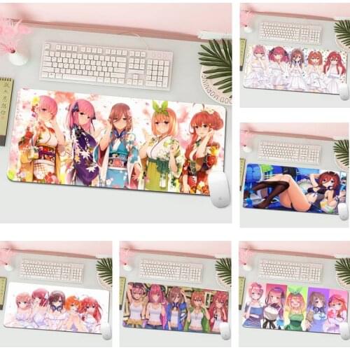 Nakano miku Gotoubun no Hanayome girl Game mousepad Gaming Mousepad L Large Gamer Keyboard PC Desk Mat Computer Tablet Mouse Pad