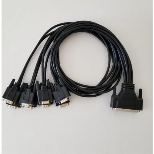 MOXA CP-168U V2 8 Serial RS232 PCI Multi-Port Serial Card 62Pin to 8 x 9Pin Adapter Data Extension Cable 1M