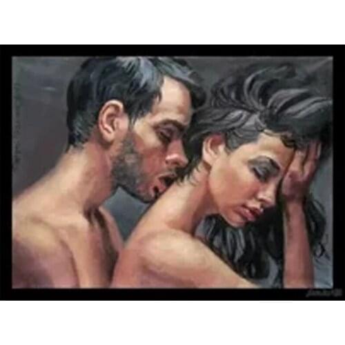 Rhinestone 5d Diy Daimond Painting love full square drill round diamond embroidery sale kiss painting by numbers StickerZP-3325