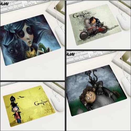 XGZ Fresh Office Desk Small Size Mouse Pads Coraline Wallpaper Anime Home Desktop Computer Game Laptop Mousepad Mi Pad Mats