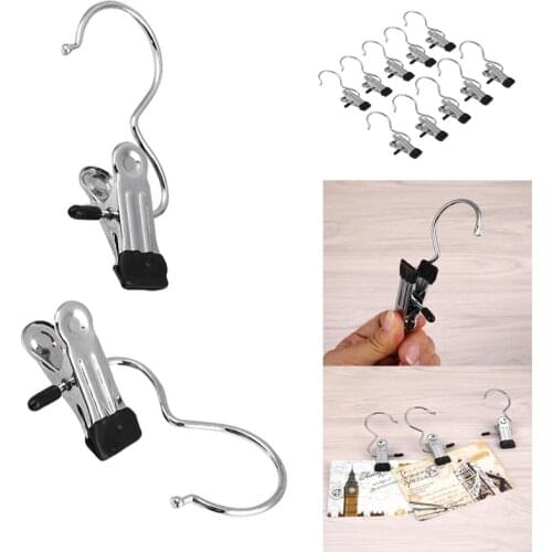 10pcs Hooks for Hanging Ceiling Hooks Hook Adhesive Hooks Hook for Hanging Stainelss Steel Laundry Hanger Clip