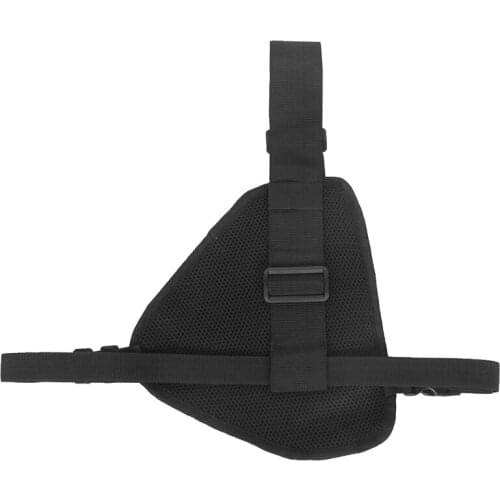 Male Casual Triple-cornered Wearable Sports Chest Walkie Talkie Bag Adjustable Strap Durable Tactical Practical Outdoor