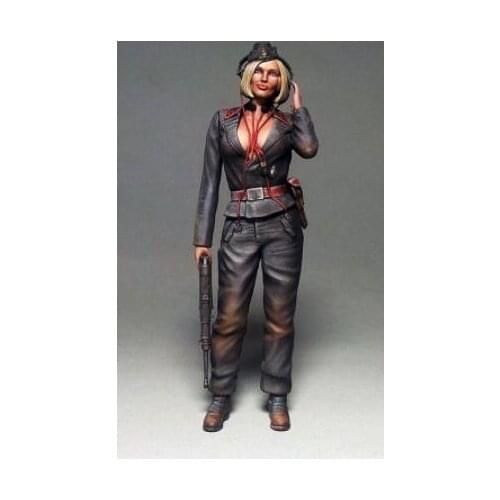 1/35 Resin Model Building Kit Figure Female police station