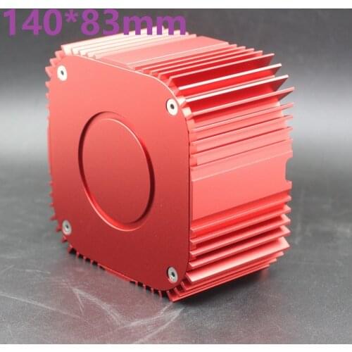 New Red Aluminum Toroidal Transformer Cover Size W140 H140 L83 Aluminum Alloy Chassis Enclosure Case
