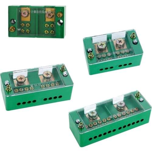 Single Phase 2-IN 4/6/812-OUT Wire Terminal Box Household Distribution Box Terminal Junction Case Holder