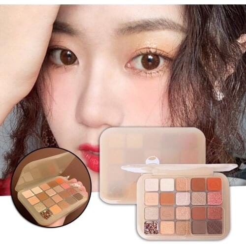 20 Colors Eyeshadow Palette Highlight Shimmering Naturally Long Lasting No Smudging Eye Shadow SK88