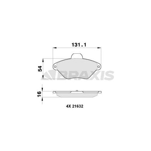 FRONT BRAKE BALATASI XANTIA 2.0I 16V ESTATE (FISLI) 425113
