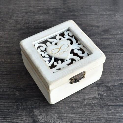 Personalized Wedding Ring Box,Ring Bearer Box, Engagement Ring Box,Ring Bearer Pillow,Wedding Gift