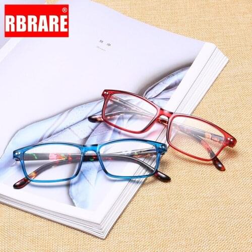 RBRARE Fashion Anti-blue Light Plastic Frame Reading Glasses Men and Women Anti-fatigue Readers Reading Glasses Gafas Para Leer