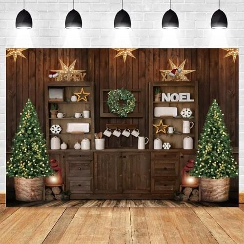 Yeele Chirstmas Backdrop Photocall Wood Self Glitter Star Tree Party Decor Baby Photography Photographic Background Photo Studio