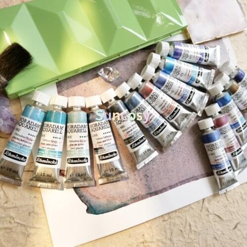 Schmincke Horadam Aquarell Supergranulation Galaxy, Deep Sea, Glacier, Professional Grade Watercolor 15 ml Tubes