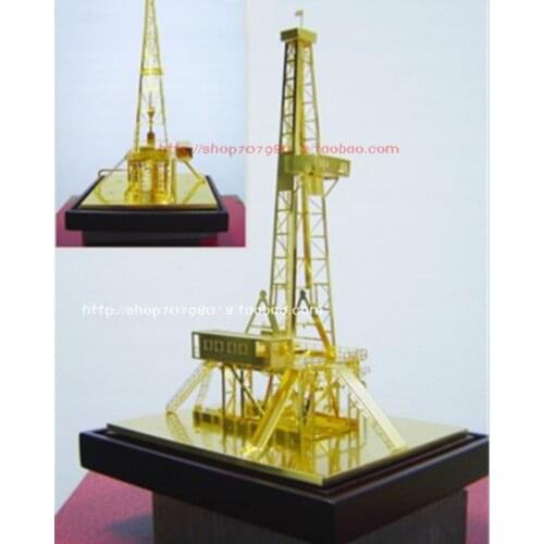 Static model of derrick platform for derrick model oilfield in pure copper plated Zhongyuan oilfield