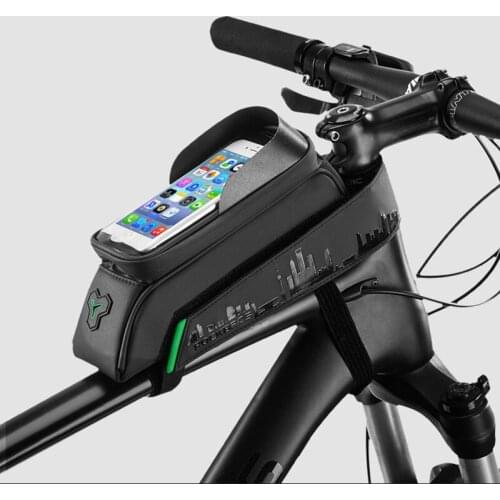 ROCKBROS 5.8/6 Inch Bicycle MTB Waterproof Bag Front Tube Bike Phone Bag Touch Screen Saddle Bag Cycling Frame Accessories
