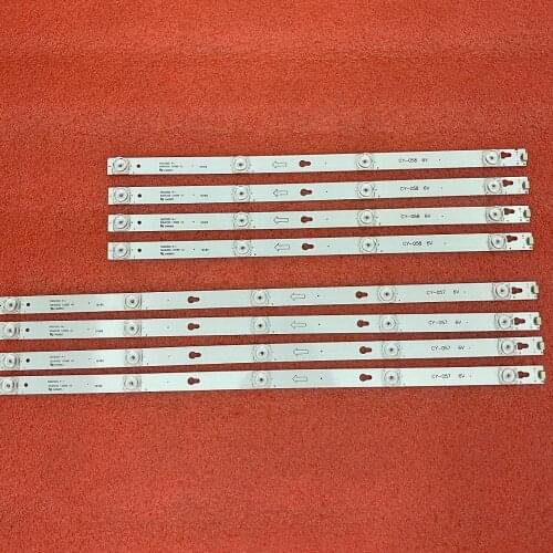 8pcs LED Backlight strip for TCL L55P2-UDN 55U6700C L55S4900FS L55S4900 55D2900 L55E5800A 55S405 55S403 55S401 U55P6006 55UC6426