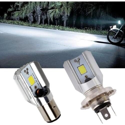 H4 H6 Led Motorcycle Headlight Bulbs COB Led 1000LM BA20D Hi Lo Lamp Scooter ATV Moto Accessories Fog Lights For Suzuki