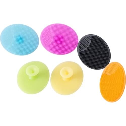 1 Pc Silica Gel Cleaning Pad New Silicone Universal Brush Comb Gel Wash Face Facial Exfoliating Brush Skin Scrub Cleaner Tool