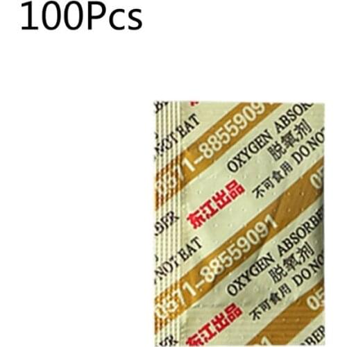 100 Bags Deoxidant 30cc Oxygen Absorbers for Mooncake Long Term Food Grade Storage Saver CO2 Absorber