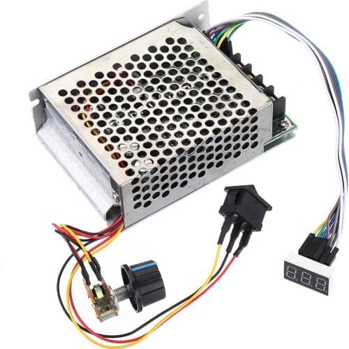 12V 24V 36V 40A CW CCW Motor Speed Controller Reversible Switch Digital Display PWM Motor Speed Controller