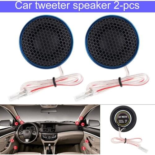 2pcs 1.5 Inch 180W Car Tweeter Speaker T-255L High Efficiency Mini Dome Tweeter Speakers for Car Audio System for cars Autos