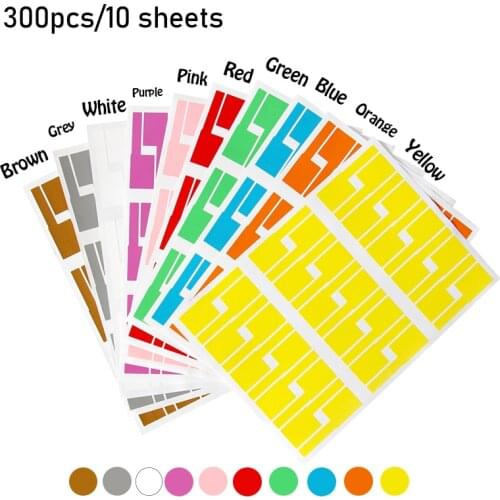 300Pcs Cable Label Sticker Waterproof Network PC UTP Wire Cable Tie Marker Marking Organizer Tag Management Tool Label Sticker