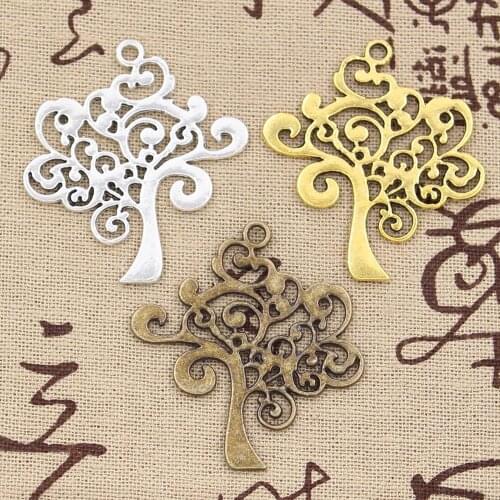 4pcs Charms Peace Tree 42x37mm Antique charms,pendant fit,Vintage Tibetan Bronze Silver Color Gold,DIY Handmade Jewelry