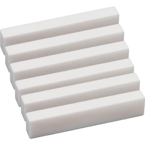 6x Cattle Bone Nut Blanks 52mm For Handmade Guitar Supply Accessory