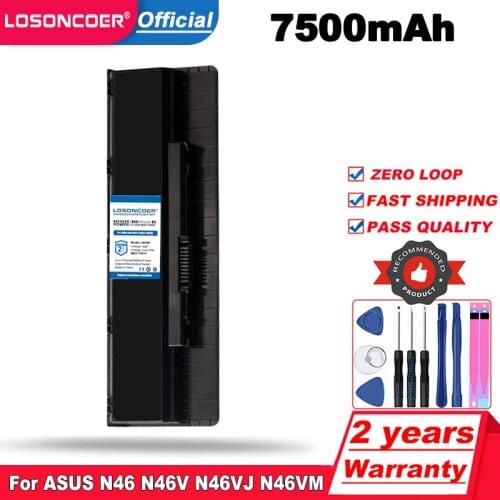 Laptop Battery For Asus N46 N56 N76 N46VJ N46VM N46VZ N56DP N56VJ N56VM N76VJ R500VD N76VZ N76VM A32-N56 6Cell FAST SHIPPING