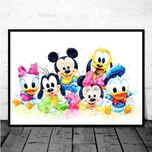 Disney Mickey Mouse Donald Duck 5D DIY Diamond Painting Diamond Embroidery Full Cross Stitch Kits Mosaic Handwork for Home Decor