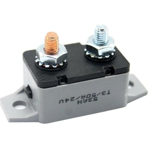 Car Inline Manual Reset Circuit Breaker Fuse Power Protection DC 12V-24V