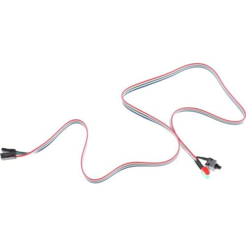 PC Desktop Computer Case ATX Power On Reset Switch Cable With HDD LED Light R06