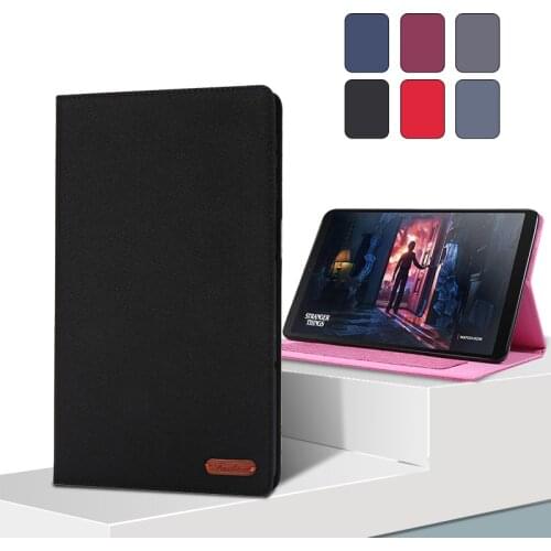 Case For samsung galaxy tab a 10 1 2019 case Fabric Soft TPU Inside Funda Coque Flip Stand Tablet Cover for SM-T510 SM-T515 Capa