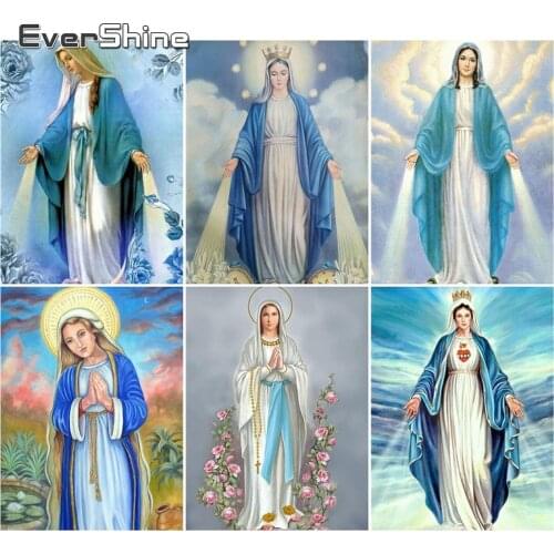 Evershine Diamond Painting Cross Stitch Religiou Diamond Embroidery Full Display Diamond Mosaic Paintings Rhinestone Diamond Art
