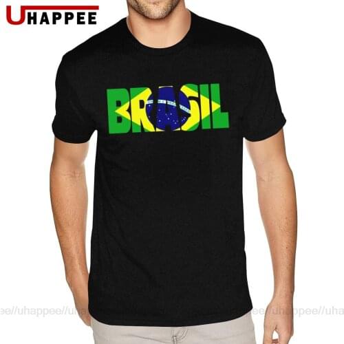 Pride Letter Brazil Flag Tee Shirt Men 3-6XL Short Sleeve Blue O Neck T-Shirts