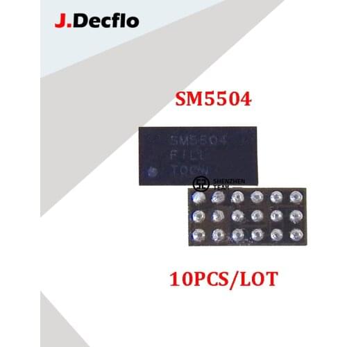 JDecflo 10Pcs/Lot SM5504 For Charging IC Charger Samsung J120H J200H J110H G570F G360H J260F J400F J100F de Carga Original New