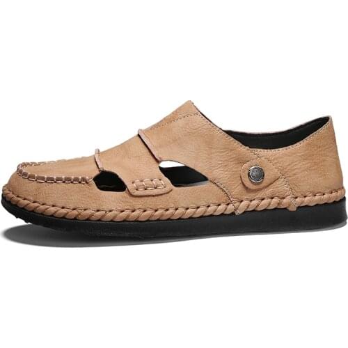 Big genuine man male mens klywoo slippers beach in outdoor praia sandals casual large hombre roman geta para shoe rubber couro