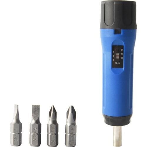 Torque Screwdriver Set 1/4-Inch Drive 4 Bits Included
