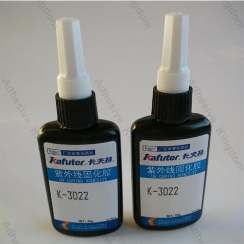 New 2pcs 50g kafuter K-3022 UV glue uv curing adhesive Acrylic Transparent plexiglass glue