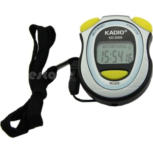 New Handheld Digital LCD Sports Stopwatch Counter Timer Chronograph