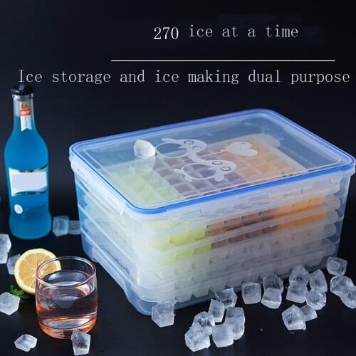 Extra large homemade refrigerator frozen ice cube mold creative 270 ice lattice ice box commercial ice tray freezer artifact