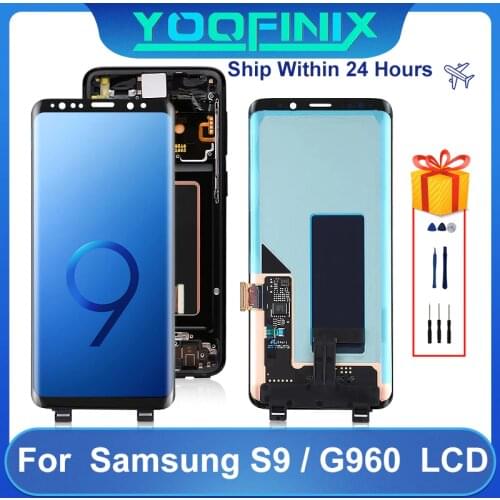 Original For Samsung Galaxy S9 LCD SM-G960F G960F/DS G960U SM-G960 Display LCD Touch Screen Digitizer Display Replacement Parts