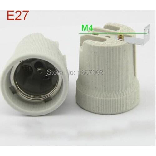 4PCS E27 Ceramic lamp holder, 660-watt 250-volt
