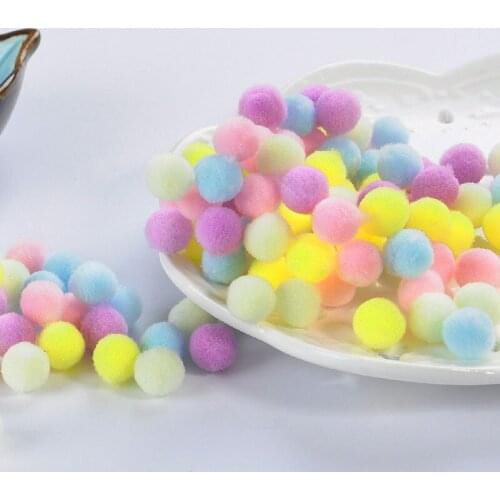 Gradual Ladder Color Matching Combination 10-30mm Pompom Ball Crystal Mud Filler DIY Wedding Party Clothing Sewing Accessories