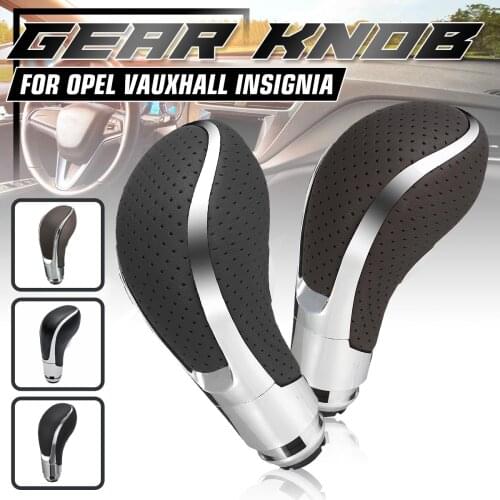 Automatic Gear Shift Knob Shifter Lever Stick Pen PU Leather For GM/Buick Regal/Opel Insignia/Vauxhall Insignia