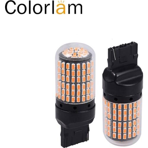 Colorlam 2pcs DC9-16V T20 7440 LED Auto Turm Signal Indicator UTE 4WD Light Bulb for Park/Stop/Side/Reverse/Corner Light